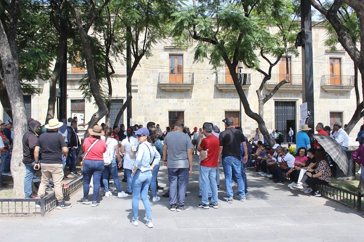 DE JALISCO. La manifestación reunió a representantes de más de 35 zonas escolares. (Foto: Michelle Vázquez) 